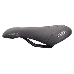 Terry Liberator Y Gel Italia Saddle - Ergonomic Foam/Gel Padded Bike Seat - Men's Comfortable Seat Cushion, Bike Seats for Men - Dura-Tek Synthetic Cover, Center Cutaway