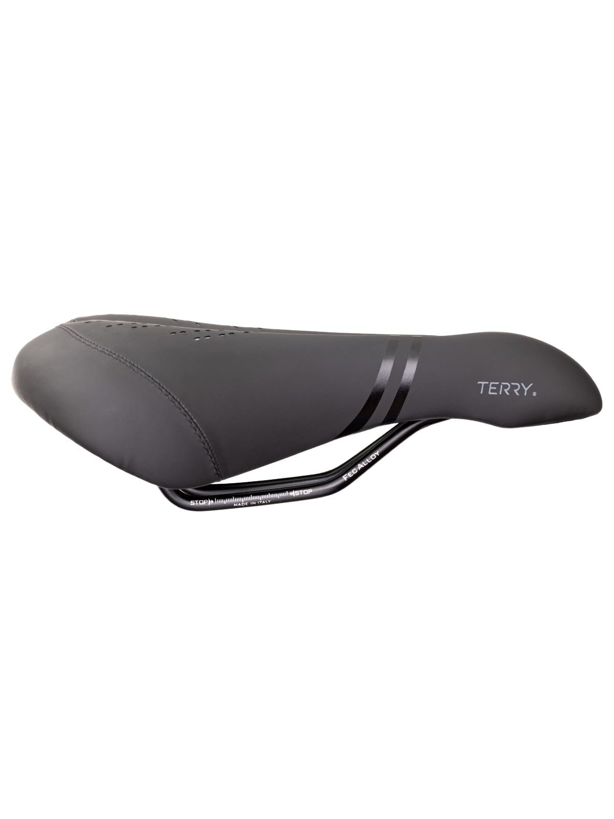 Terry Liberator Y Gel Italia Saddle - Ergonomic Foam/Gel Padded Bike Seat - Men's Comfortable Seat Cushion, Bike Seats for Men - Dura-Tek Synthetic Cover, Center Cutaway