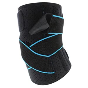 mondo medical compression sleeve knee brace - 12 to 15.5in adjustable running knee brace for arthritis pain and support