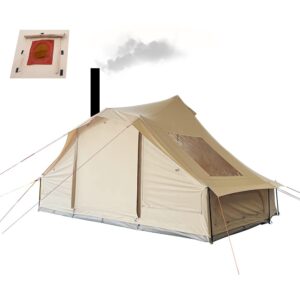 WINTENT Star Gazing Tent 4 Season Canvas Glamping Yurt Tent with Wood Stove Hole and Skylight for 6-8 Person Camping Hunting