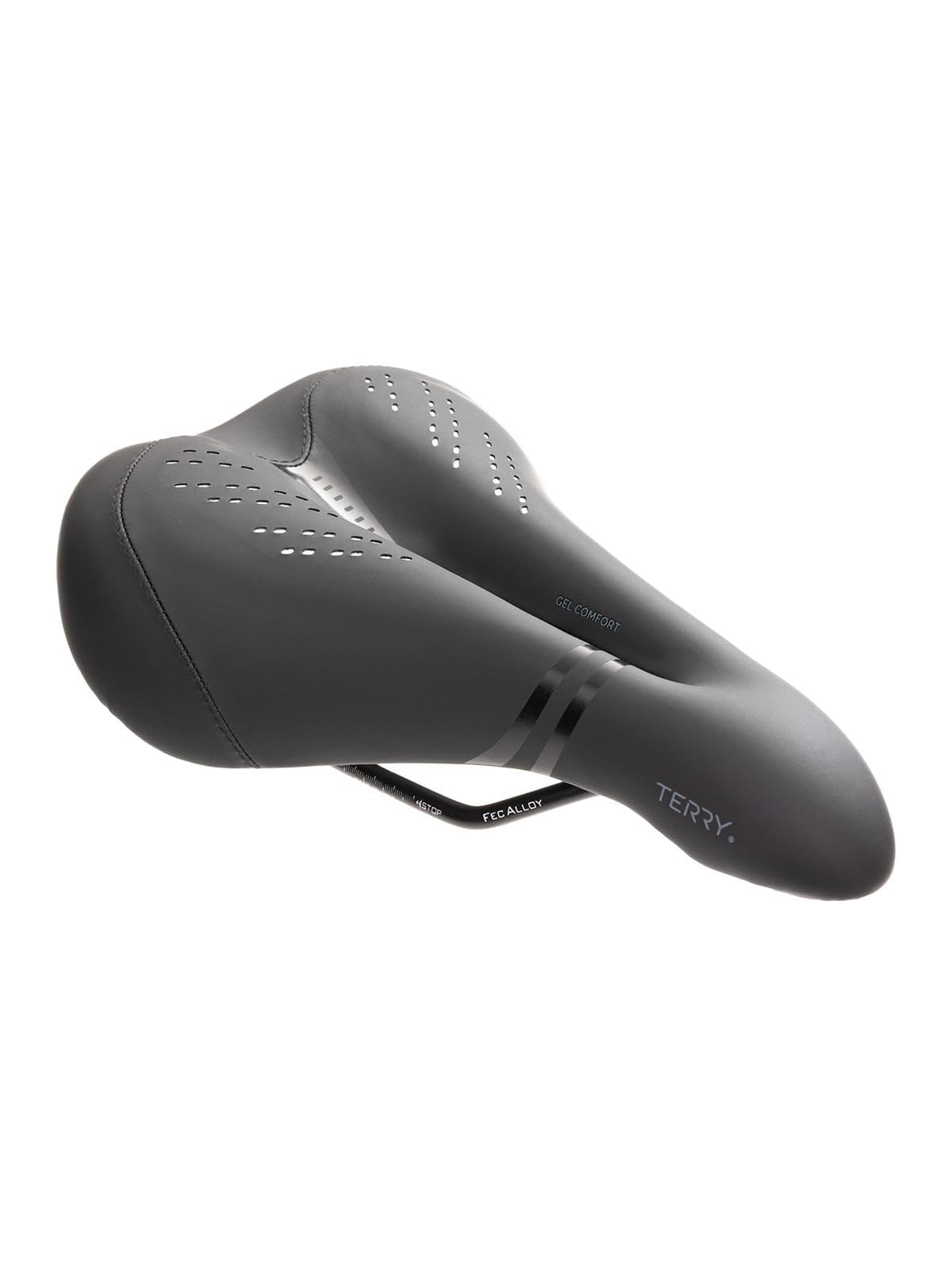 Terry Liberator Y Gel Italia Saddle - Ergonomic Foam/Gel Padded Bike Seat - Men's Comfortable Seat Cushion, Bike Seats for Men - Dura-Tek Synthetic Cover, Center Cutaway