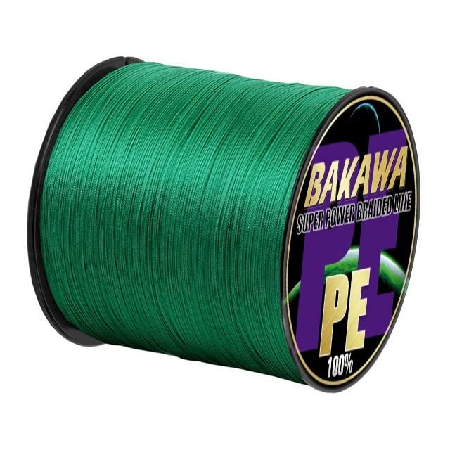 Fishing Lines 4 Braided Fishing Line 300M 100M PE Multifilament Carp Sea Saltwater Floating Wire Accessories Fishing Tool (Color : Green, Size : X4 100M 10LB 0.4)