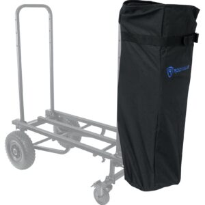 Rockville Rock Cart Pro DJ Equipment Transport Roller Car 700 LB Capacity Bundle with Rockville CART-Stand-Bag Tripod/Mic/Speaker Stand Bag