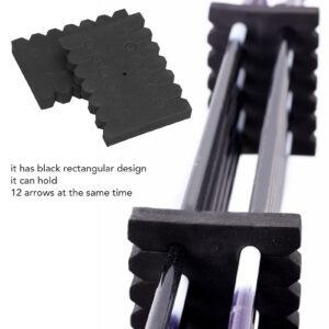 VBESTLIFE Archery Arrow Separator Rack,20Pcs Archery Arrow Rack EVA Black Rectangular 12 Arrows Separator Storage Holder Hunting Accessories