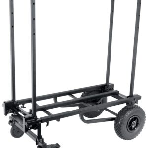 Rockville Rock Cart Pro DJ Equipment Transport Roller Car 700 LB Capacity Bundle with Rockville CART-Stand-Bag Tripod/Mic/Speaker Stand Bag