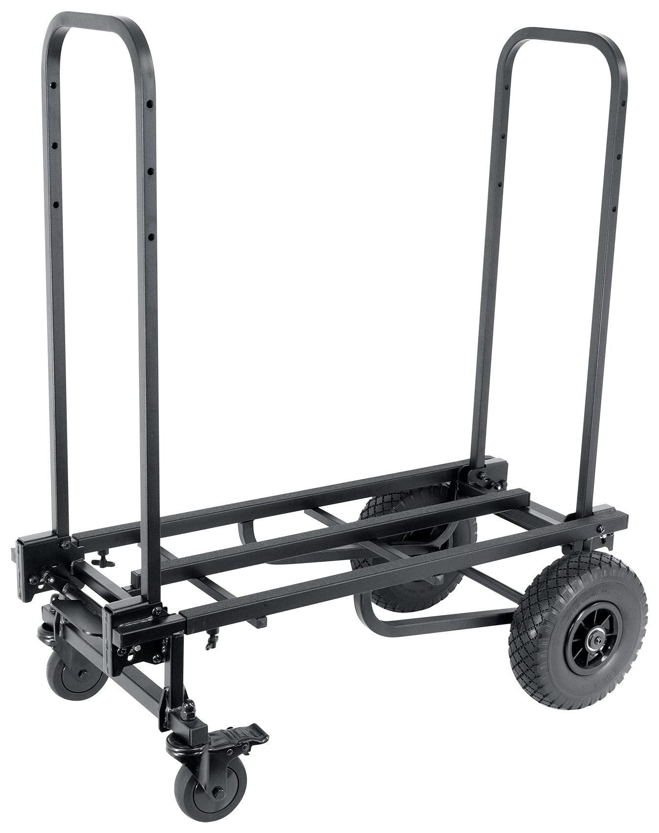 Rockville Rock Cart Pro DJ Equipment Transport Roller Car 700 LB Capacity Bundle with Rockville CART-Stand-Bag Tripod/Mic/Speaker Stand Bag