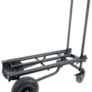 Rockville Rock Cart Pro DJ Equipment Transport Roller Car 700 LB Capacity Bundle with Rockville CART-Stand-Bag Tripod/Mic/Speaker Stand Bag