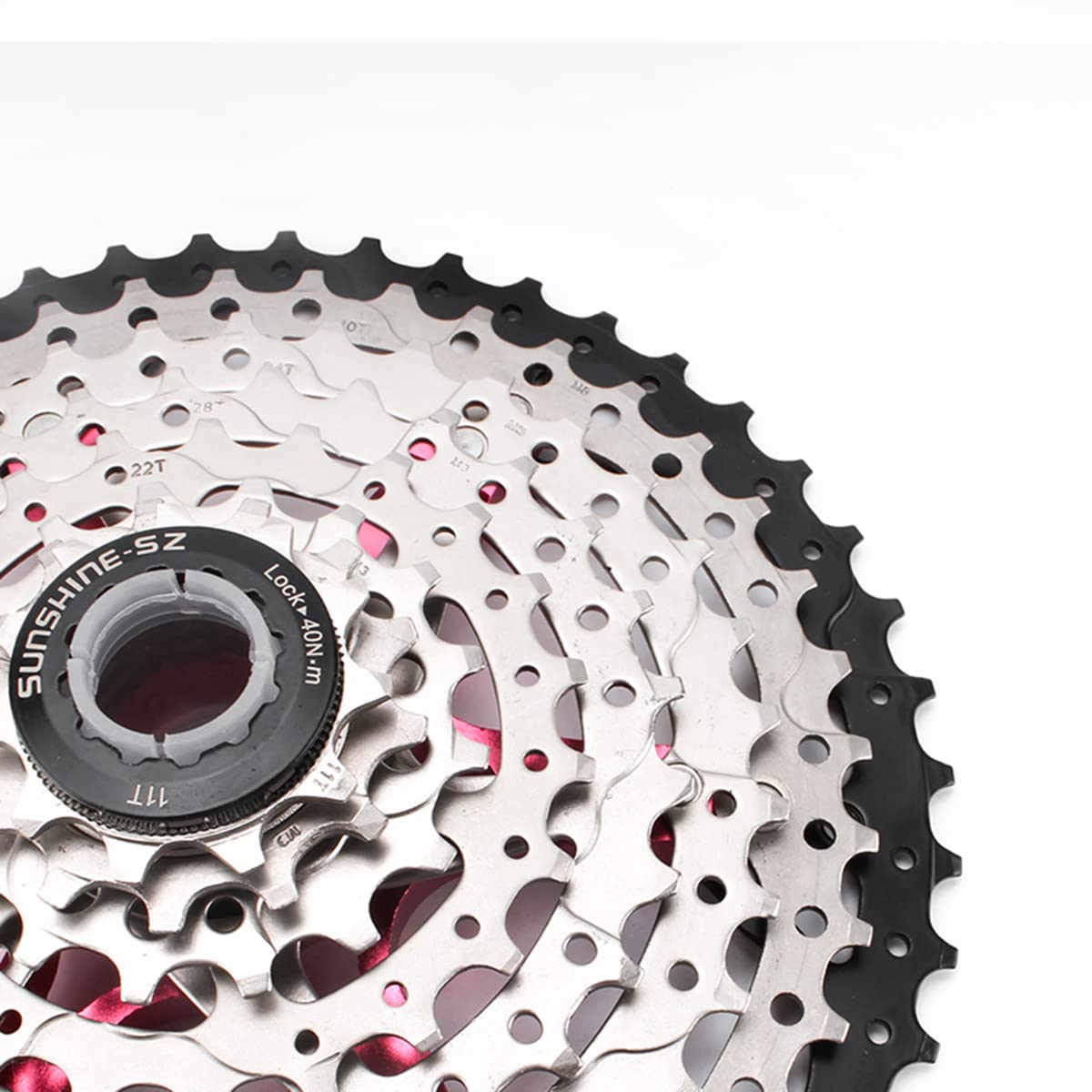 PZAMA MTB Cassette 8-9-10-11-12-13 Speed Bicycle Cassette for Mountain Bike 11-30/32/34/36/40/42/46/50/52T Bicycle Cassette Sprocket Compatible with Shimano Sram (Except XD) (8 Speed 11-46T)