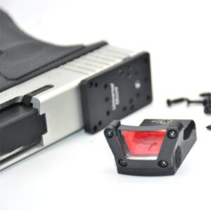 Pistol Red Dot Reflex Sight Adjustable Brightness with Glock General Mount(black)