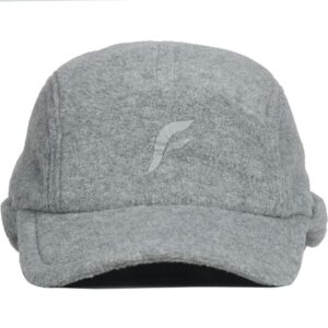 FETHAR Womens Athletic Winter Hat with Ponytail Hole - Fleece Running Hat for Womens (Athletic Grey Heather)