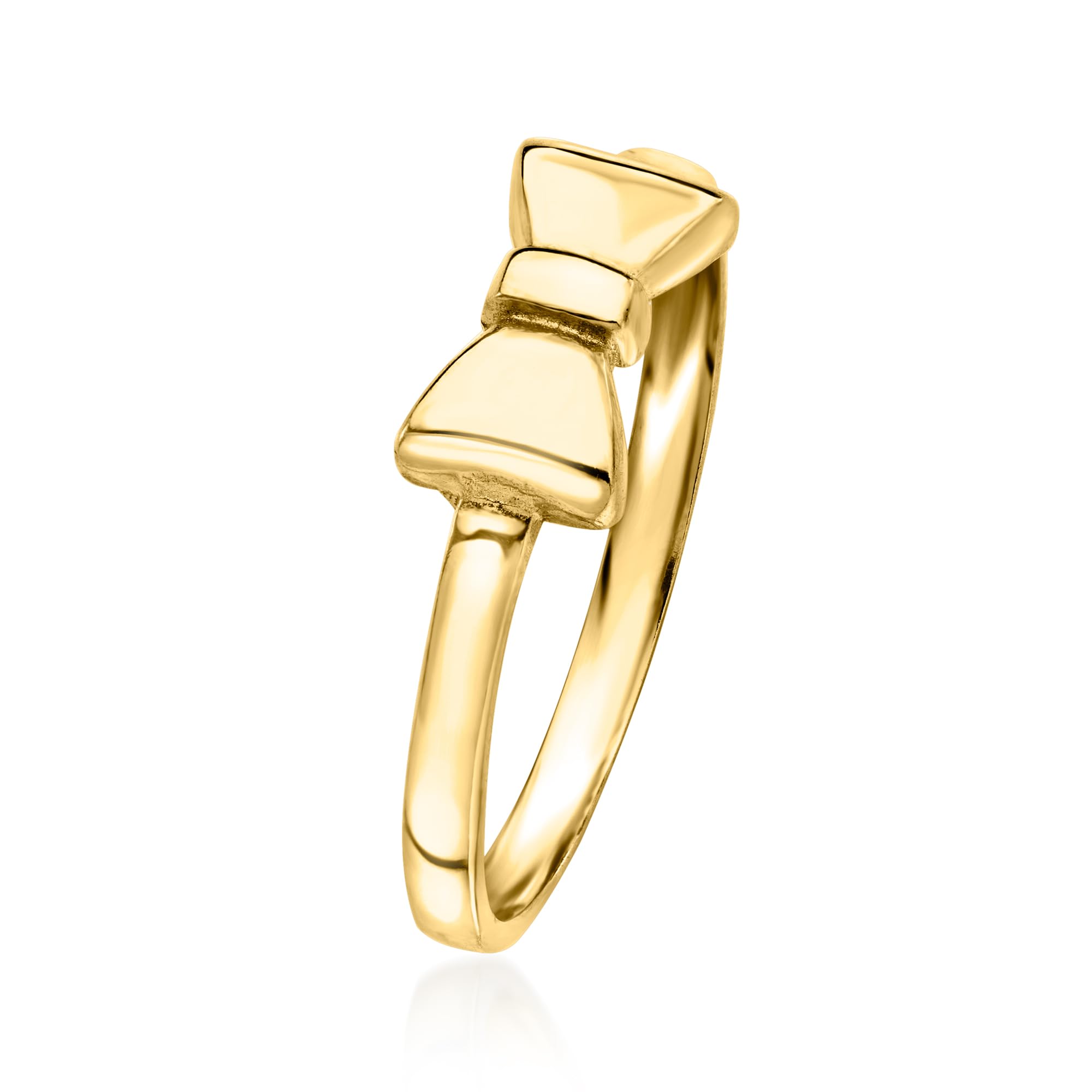 Canaria 10kt Yellow Gold Bow Tie Ring. Size 8