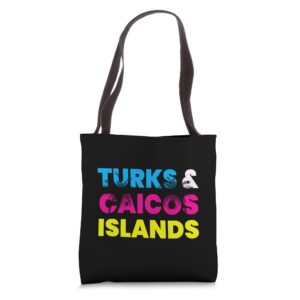 Turks And Caicos Islands Colorful Vacation Souvenir Cruise Tote Bag