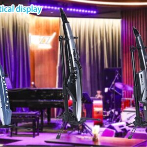 GEEK Professional EWI Stand | Aerophone&Electronic Wind Instrument Stand holder | Foldable&Stable Metal Stand | Adjustable Height | Antiskid designed Tripod Stand | For AKAI Roland Yamaha EWI series