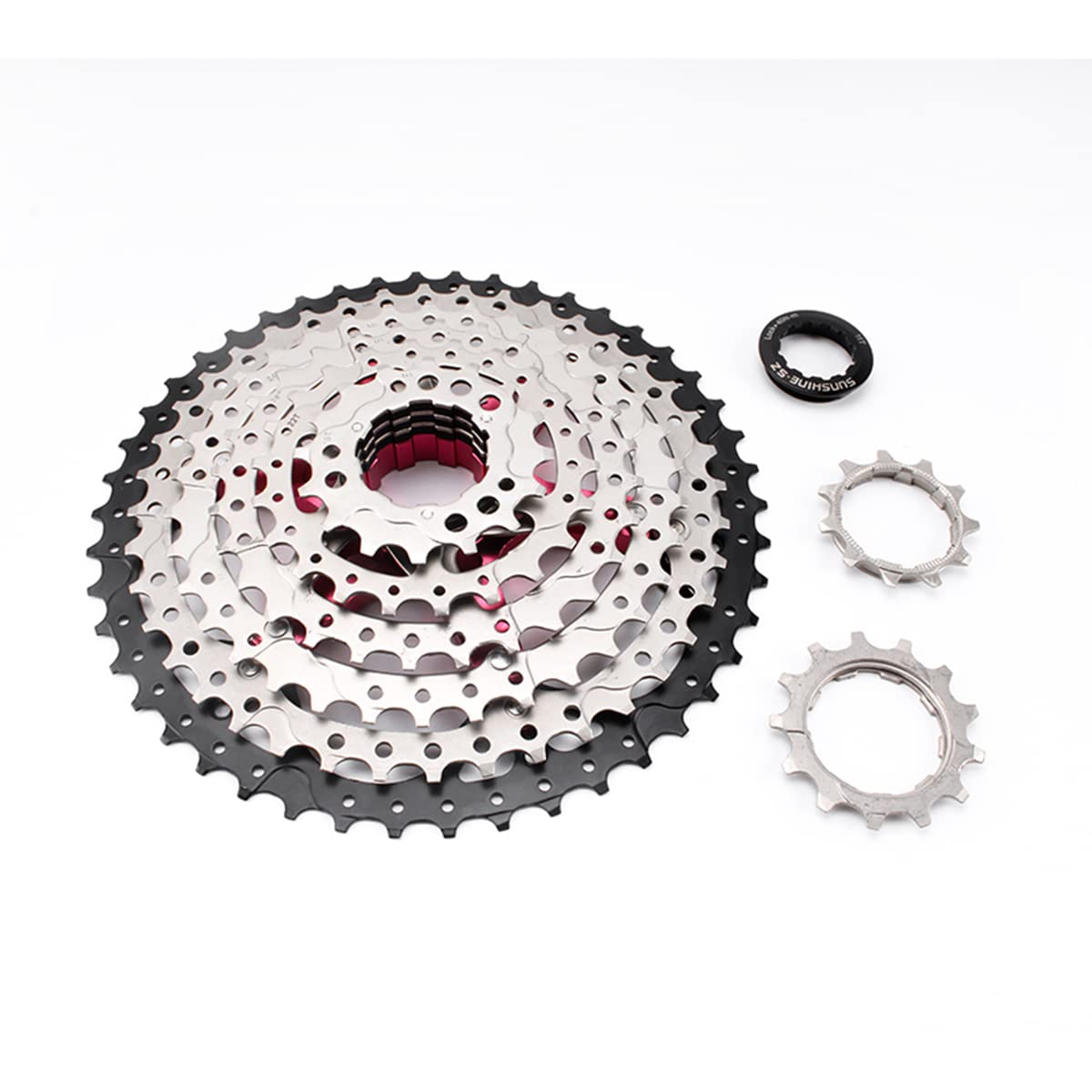 PZAMA MTB Cassette 8-9-10-11-12-13 Speed Bicycle Cassette for Mountain Bike 11-30/32/34/36/40/42/46/50/52T Bicycle Cassette Sprocket Compatible with Shimano Sram (Except XD) (8 Speed 11-46T)