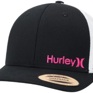 Hurley Men's Cap - Corp Snap Back Trucker Hat, Size One Size, Pink Glow