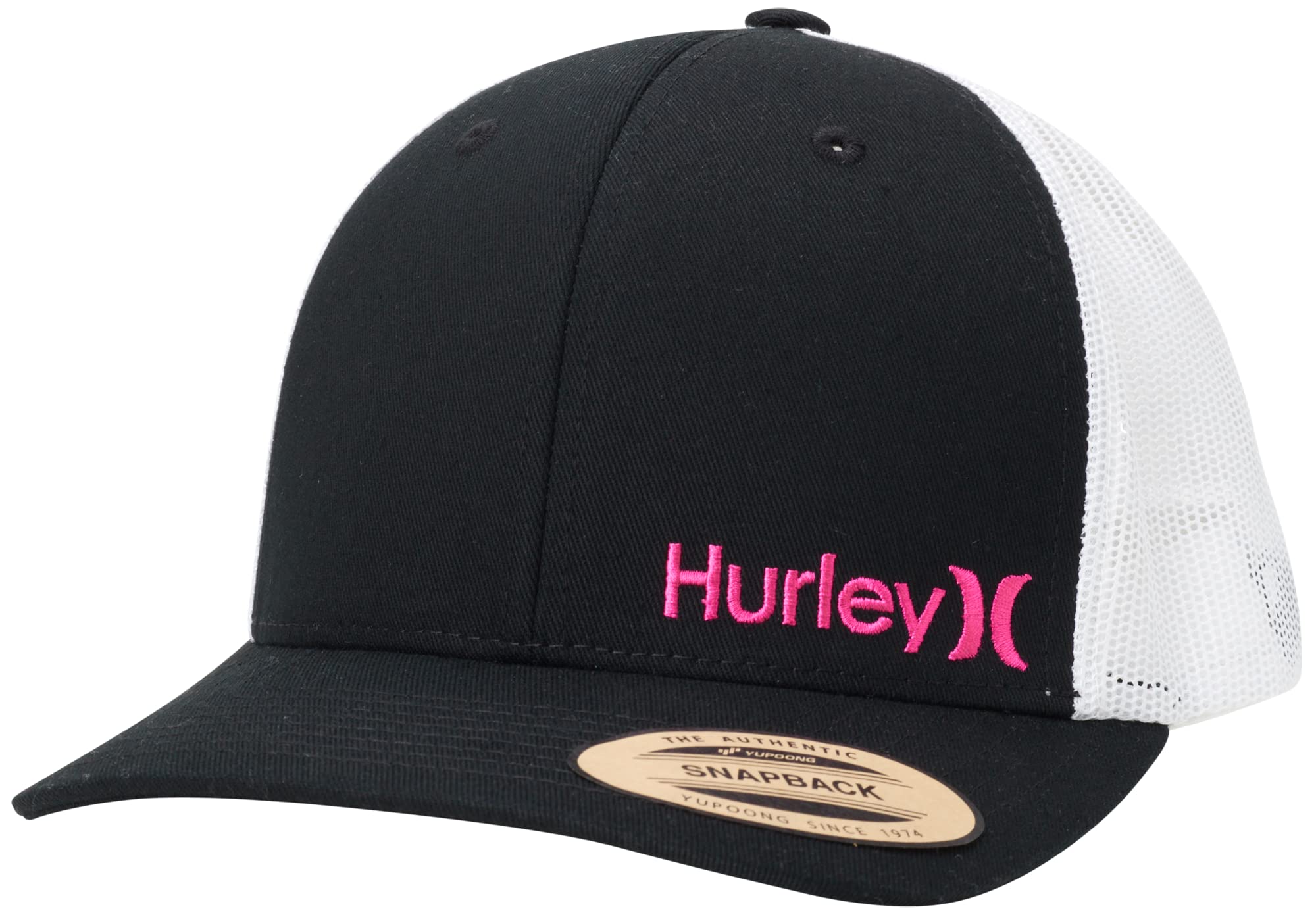 Hurley Men's Cap - Corp Snap Back Trucker Hat, Size One Size, Pink Glow