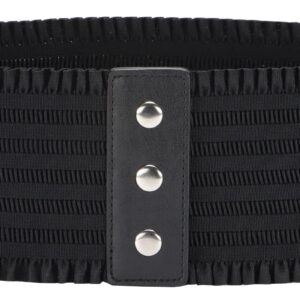 ALAIX Women's Wide Belt Stretchy Dress Belts Elastic Snap-Button Corset Belts for Women Waist Belt Waistband