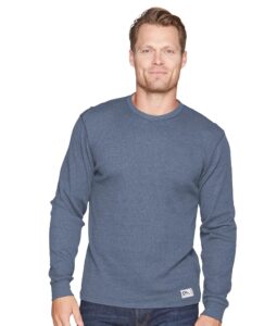 colosseum outdoors men's furnace thermal long sleeve shirt (post blue, x-large)