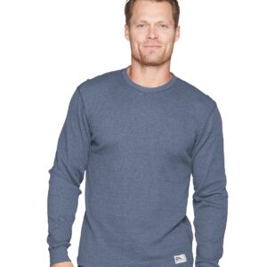 Colosseum Outdoors Men's Furnace Thermal Long Sleeve Shirt (Post Blue, X-Large)