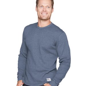 Colosseum Outdoors Men's Furnace Thermal Long Sleeve Shirt (Post Blue, X-Large)