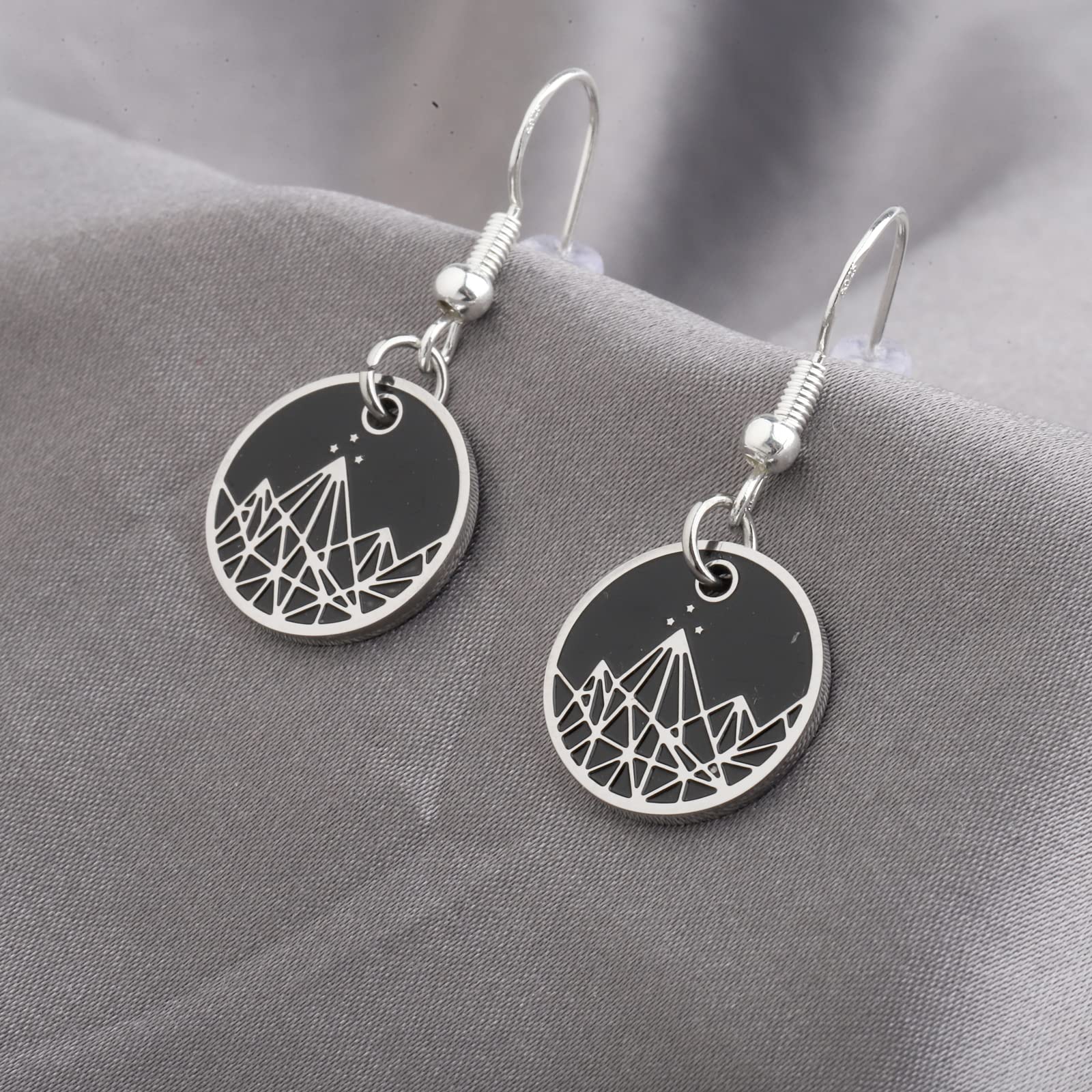 SEIRAA The Night Court Jewelry Court of Thorns and Roses Earrings To the Stars Night Court Bookish Gifts (Night Court earring)