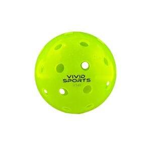 Vivid Sports Outdoor Pickleballs | 12 Pack | 6 Pack | USA Pickleball Approved & Sanctioned for Tournament Play, Pickleball Balls with Mesh Carry Bag