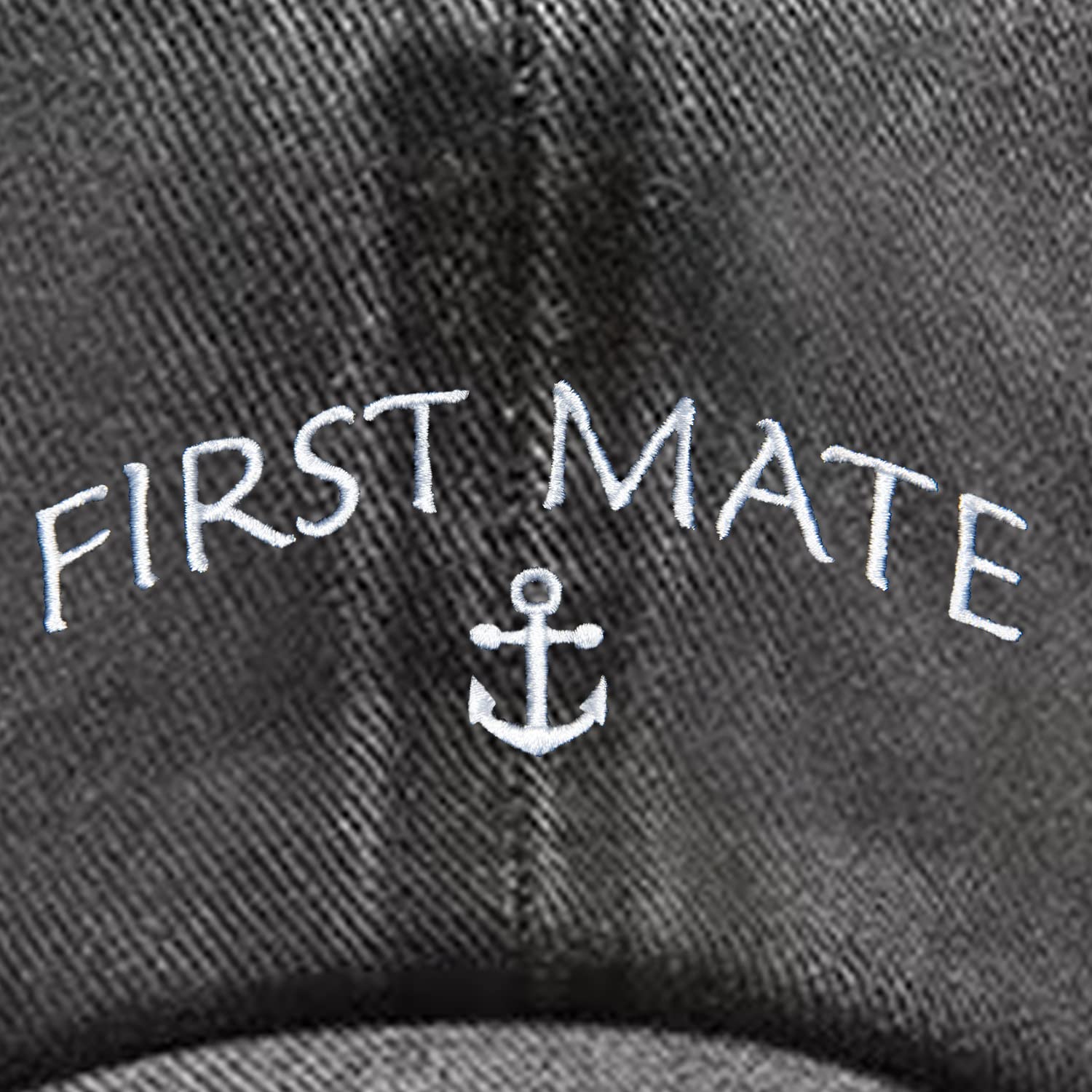 Embroidered Boat Captain Hat & First Mate Hat for Men Women Boating Marine Sailor Trucker Baseball Caps Nautical Gifts (Captain First Mate)