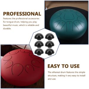 Generic Silicone Ethereal Drum Ethereal Drum Parts Hand Drums Foot Plug ethereal drum stand Foot Plugs: 6pcs