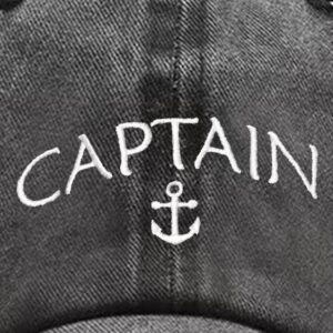 Embroidered Boat Captain Hat & First Mate Hat for Men Women Boating Marine Sailor Trucker Baseball Caps Nautical Gifts (Captain First Mate)