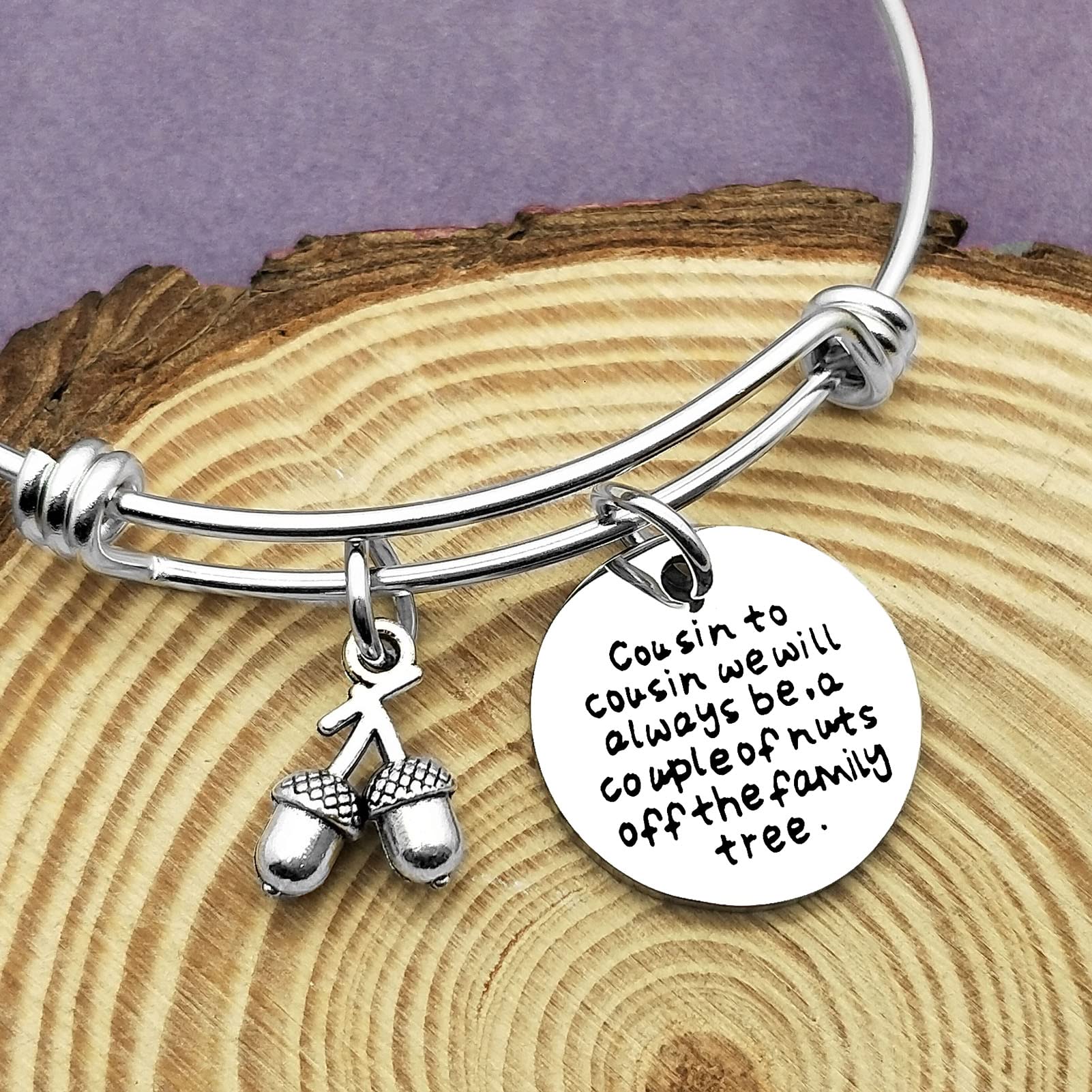 Vadaka Cousin Bracelet from Cousins Gift Women Funny Cousins Jewelry Cousin to Cousin Gift Family Jewelry Bracelet Birthday Gifts for Cousin Bangle Christmas Graduation Gifts