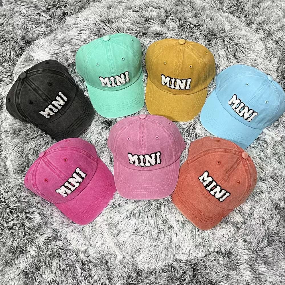 2PCS Parent-Child Hat Mother Child Daughter Son Baby Family Hat Retro Baseball Cap Snap Cap Mothers Day Black