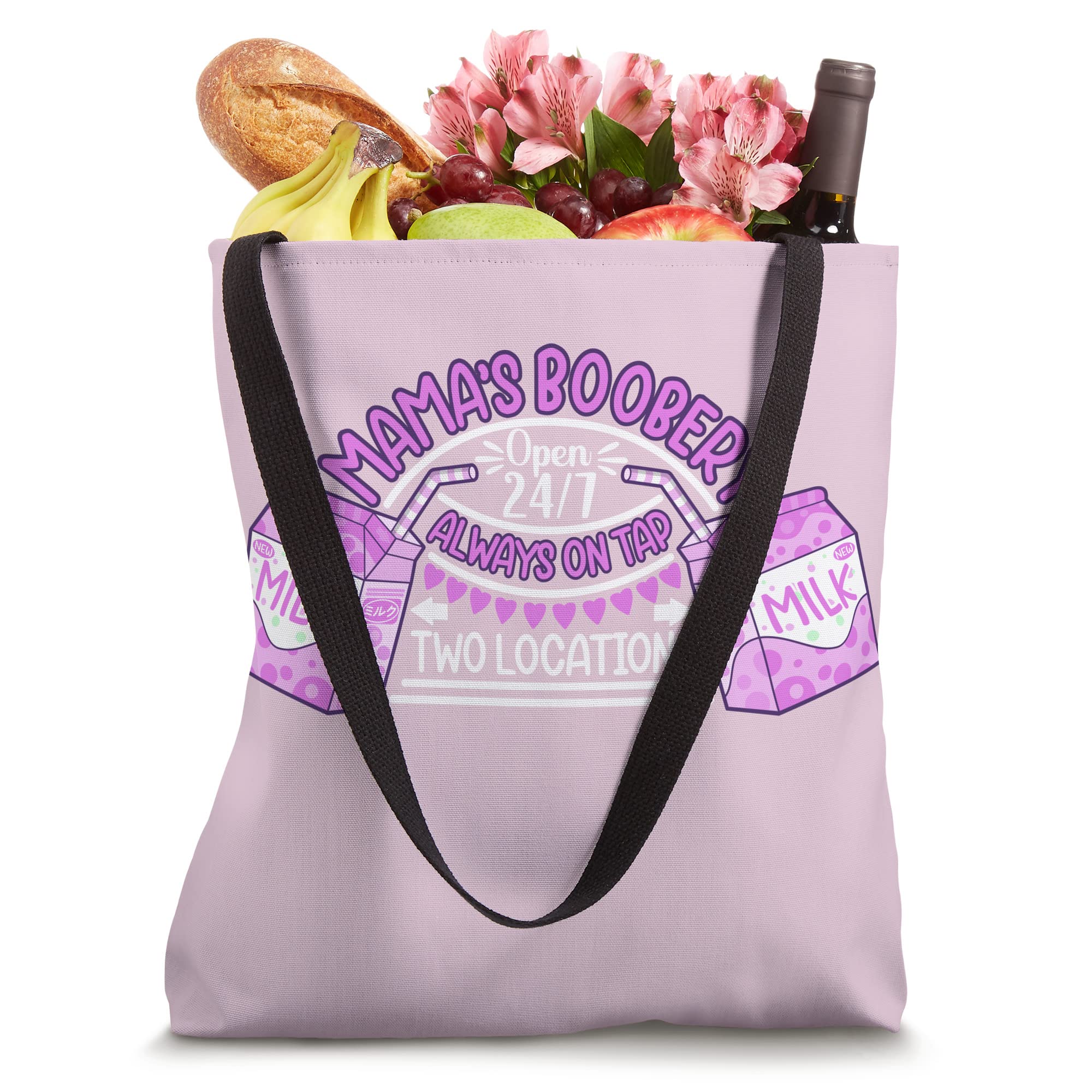 Mama's Boobery Milkshake Breast Milk Bar I Breastfeeding Tote Bag