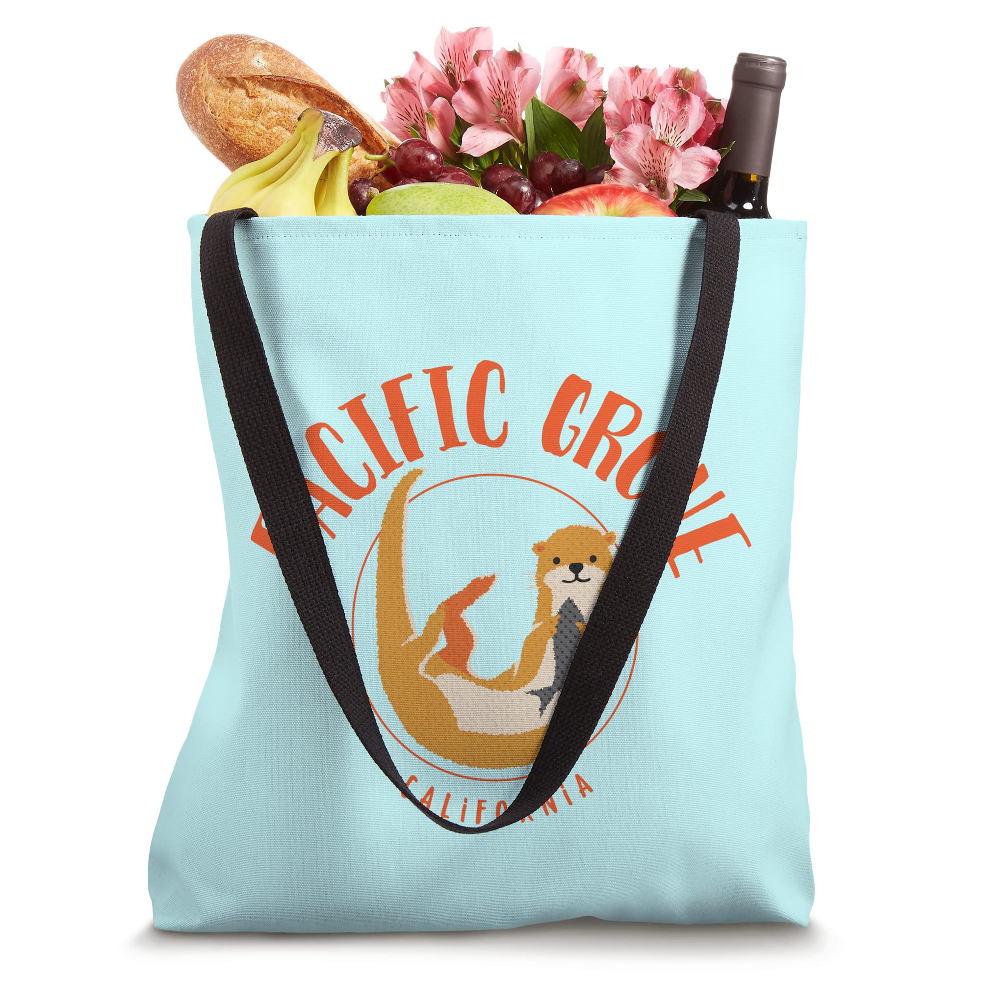 Pacific Grove California Sea Otter Design Tote Bag