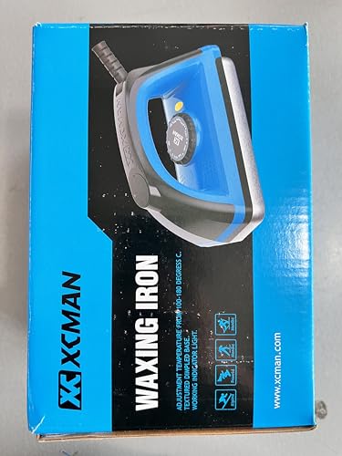 XCMAN Ski Snowboard Waxing Iron 120V 800W with Dimpled Base Plate and Good Thermosta High Temperature Control Accuracy