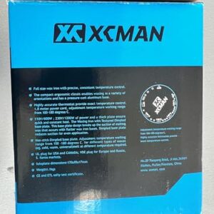 XCMAN Ski Snowboard Waxing Iron 120V 800W with Dimpled Base Plate and Good Thermosta High Temperature Control Accuracy