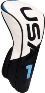 usa driver headcover 3-panel syntheic leather golf driver head covers for men women