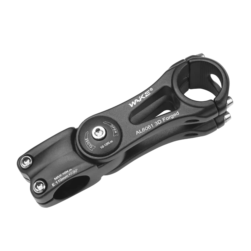 FOMTOR Bike Stem 90 Degree 110mm 31.8mm 25.4 mm Universal Adjustable MTB Stem BMX Handlebar Stems Aluminum Alloy for Mountain Bike, Road Bike, Fixie Gear Bicycle, BMX, MTB Cycling