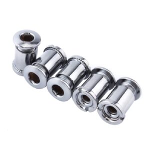 yundxi 5 sets steel bicycle crank m8 bolts nuts bike disc plate female/male nail screws chainring bolt crankset bolts nuts set (a for tripple chainrings)