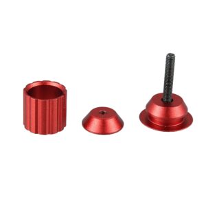 X AUTOHAUX 1 Pair Aluminum Alloy 17.5-22mm Handlebar End Plugs for Road Mountain Bicycle Adjustable Handlebar Bike Bar Ends Red