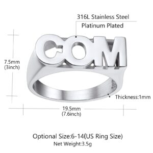 Customized Letter Ring for Women Custom Block Initial Rings