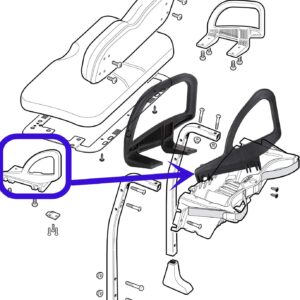 Dr.Acces Golf Cart EZGO Arm Rest Hip Restraint for RXV 2008-2015 Gas&Electric Golf Cart Replace Driver Side#607532