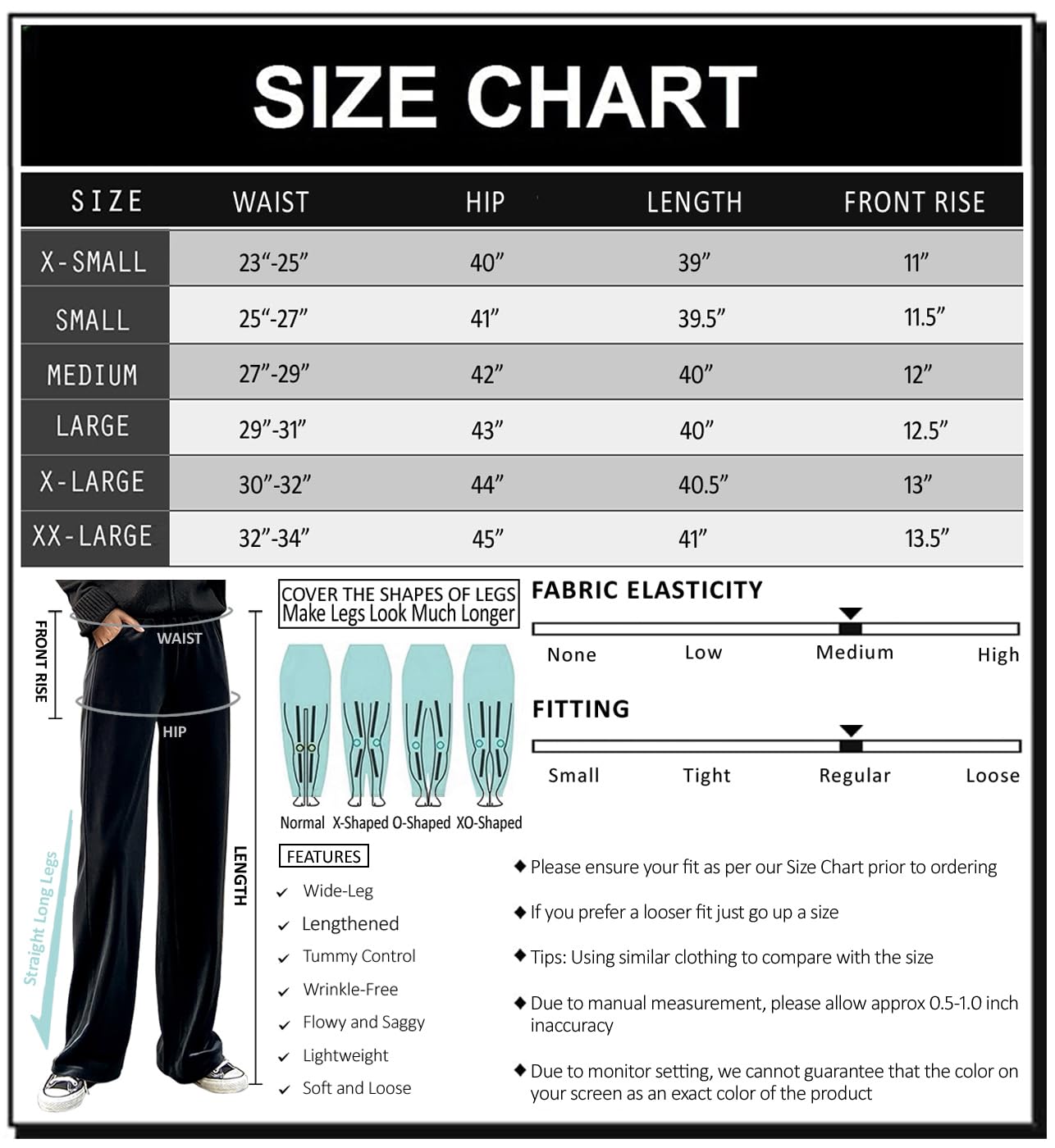 ARJOSA Women's Yoga Pants Wide Leg High Waisted Palazzo Lounge Pants Joggers Sweatpants (XX-Large, Grey)