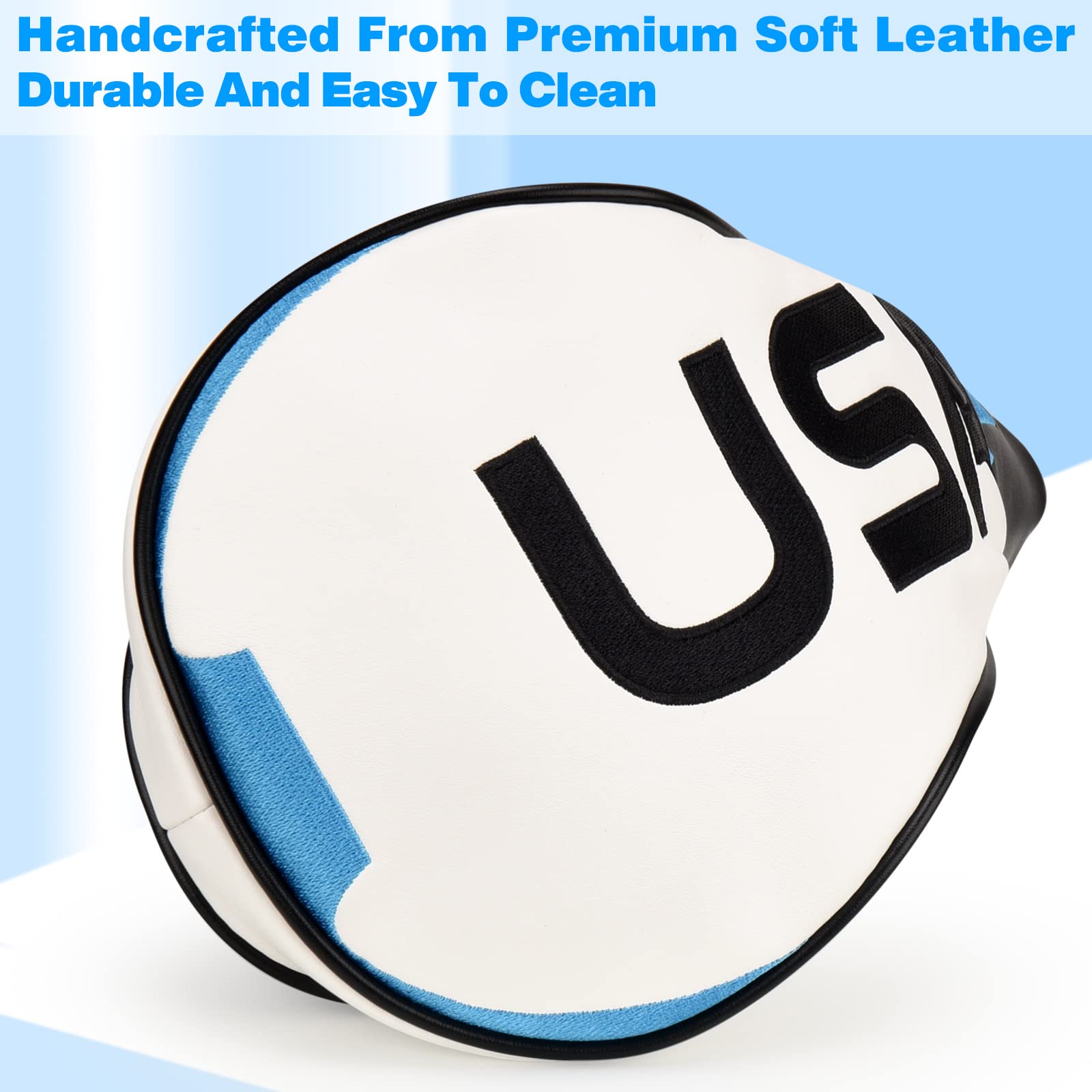 USA Driver Headcover 3-Panel Syntheic Leather Golf Driver Head Covers for Men Women