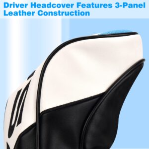 USA Driver Headcover 3-Panel Syntheic Leather Golf Driver Head Covers for Men Women