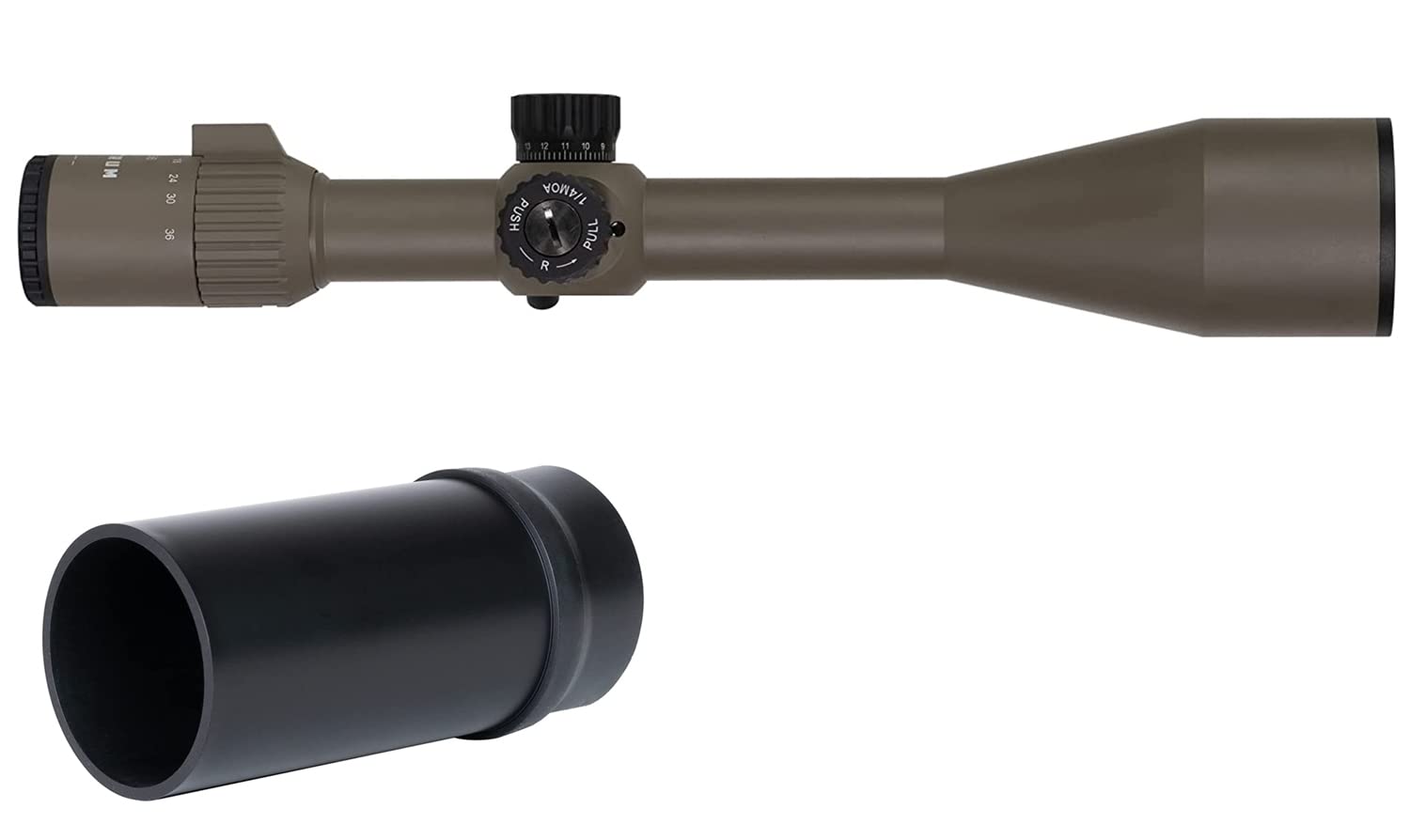 Monstrum G3 6-36x56 FFP Rifle Scope | Flat Dark Earth | Monstrum SS-H Scope Sunshade | Bundle