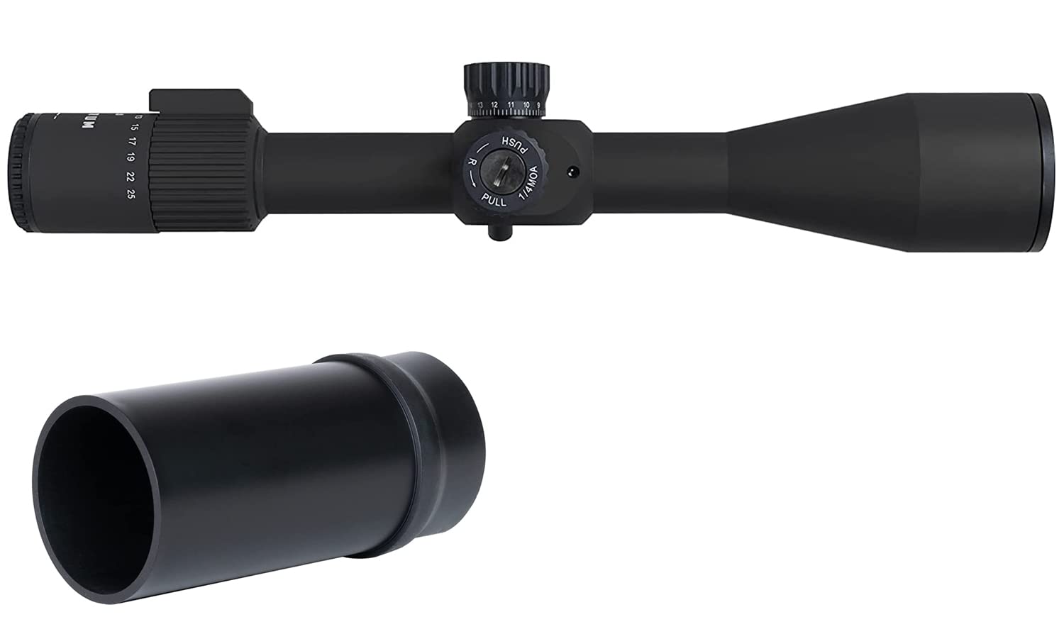 Monstrum G3 5-25x50 FFP Rifle Scope | Monstrum SS-H Scope Sunshade | Bundle