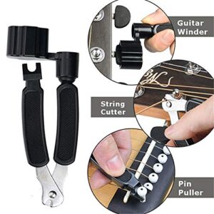 Guitar Accessories Include Acoustic Guitar Strings, Capo, 3-in-1 Restring Tool, Picks, Pick Holder, Bridge Pins, Nuts & Saddles, Finger Protector, Finger Picks (g220809)