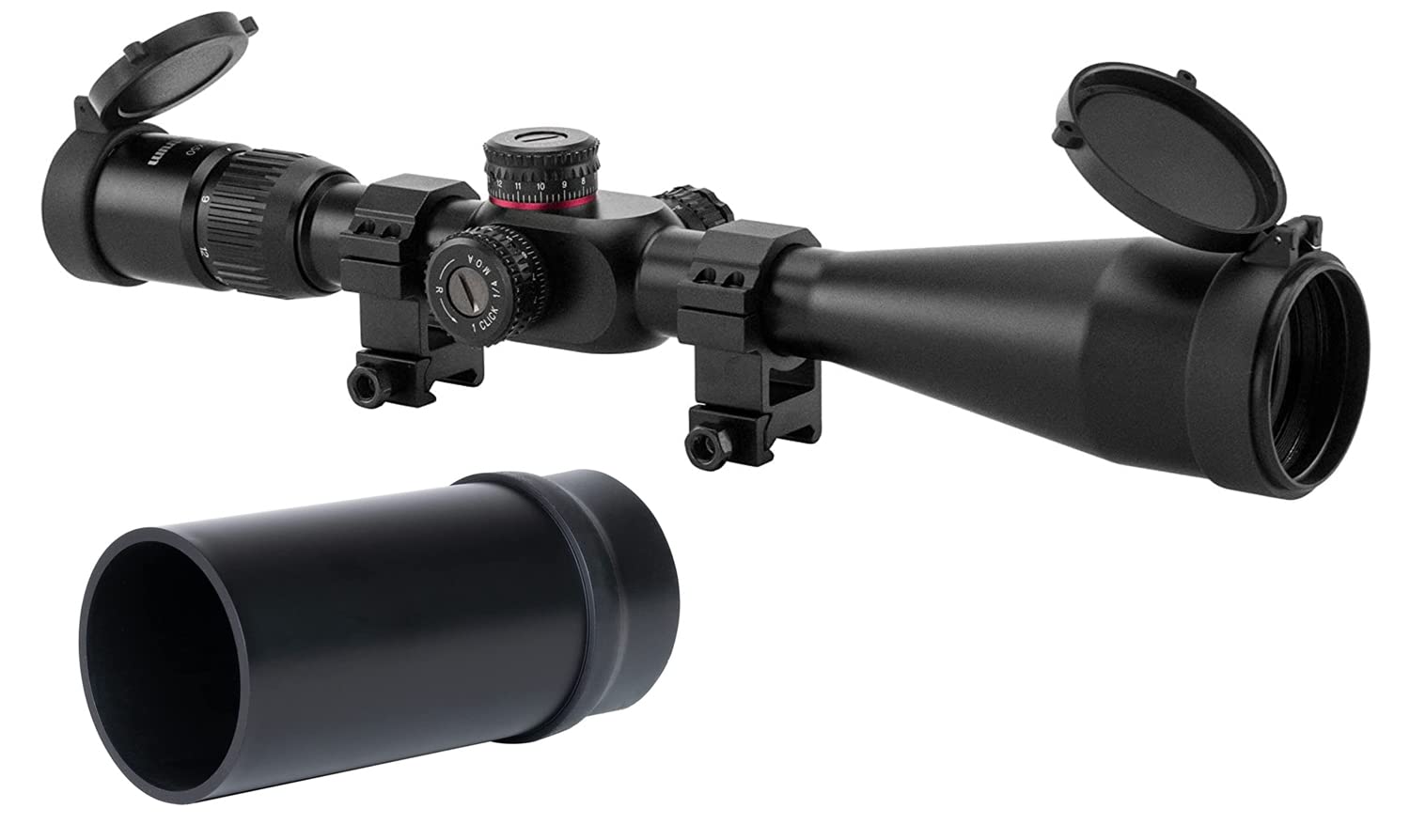 Monstrum G2 6-24x50 FFP Rifle Scope | Monstrum SS-H Scope Sunshade | Bundle