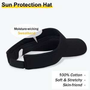 NTLWKR Sun Visor Hat Adjustable Velcro Outdoor Sports Cap for Men Women Adults