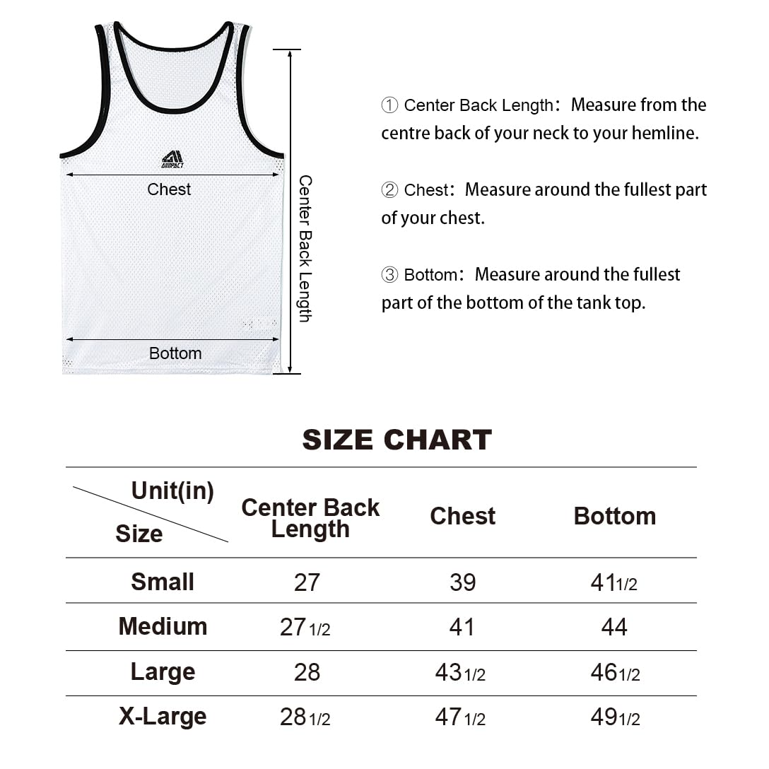 AIMPACT Men Athletic Workout Tank Tops Mesh Quick Dry Fitness Running Gym Muscle Sleeveless Shirts WhiteDarkBlue M